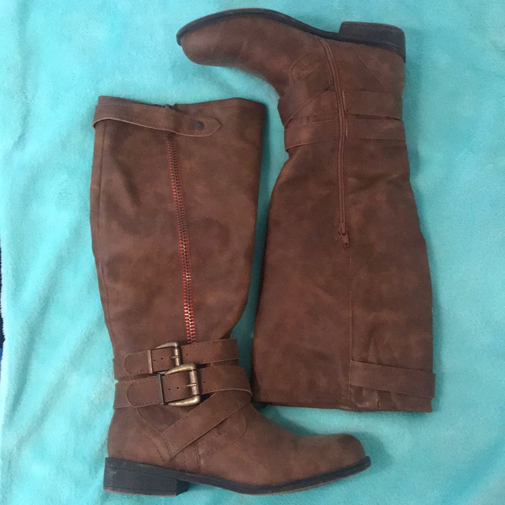 Madden Girl Brown Riding Boots